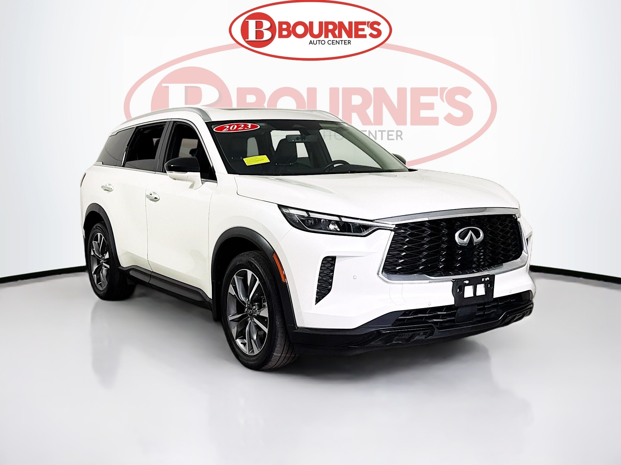 Majestic White 2023 INFINITI QX60 Luxe AWD SUV / Crossover All-Wheel Drive Automatic