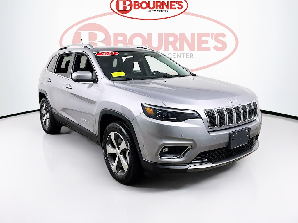 Used 2021 Jeep Cherokee Limited 4x4 w/Heated Leather & Wheel,Pano Sunroof SUV