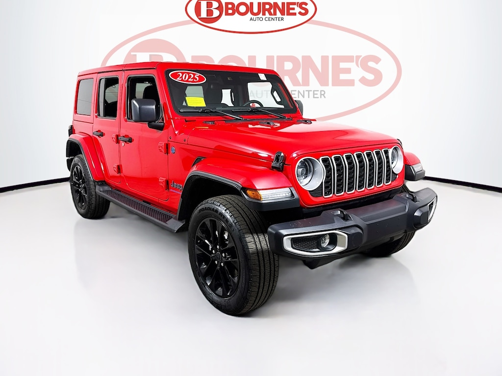 Used 2025 Jeep Wrangler 4xe Sahara 4x4 w/Heated Seats & Steering Wheel SUV