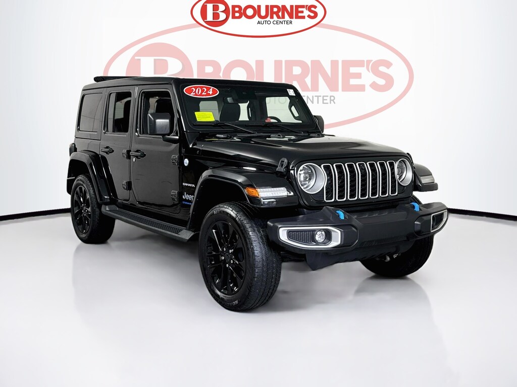 Used 2024 Jeep Wrangler 4xe Sahara 4x4 w/Sky 1-Touch,Navi,Heated Leather SUV