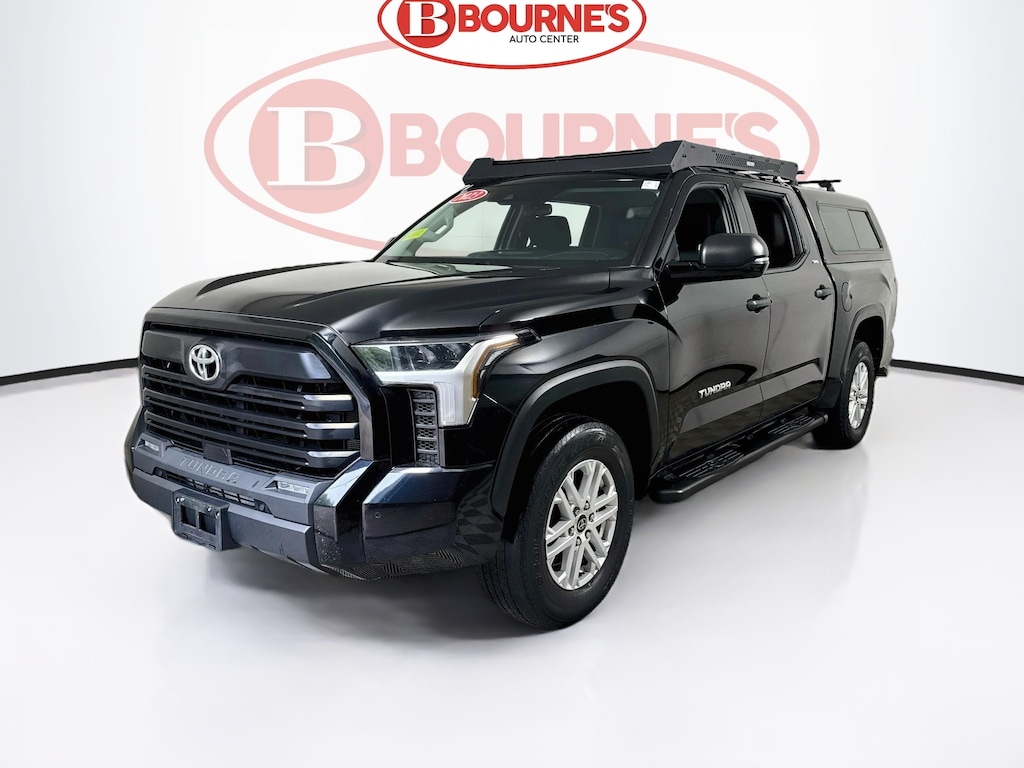Used 2023 Toyota Tundra CrewMax SR5 3.5L V6 4WD w/Go Rhino Roof Rack,A.R.E Bed Cap Truck CrewMax