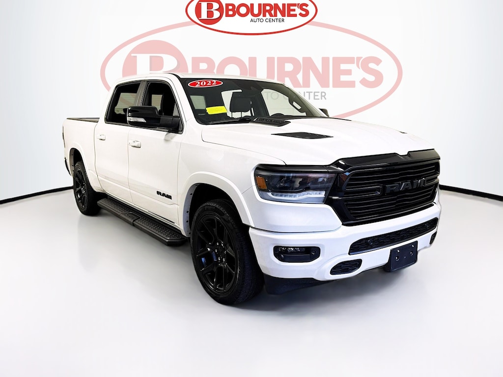 Used 2022 Ram 1500 Crew Cab Laramie Lvl 2 Night Edition 5.7L Hemi 4WD w/Nav,Leather Truck Crew Cab