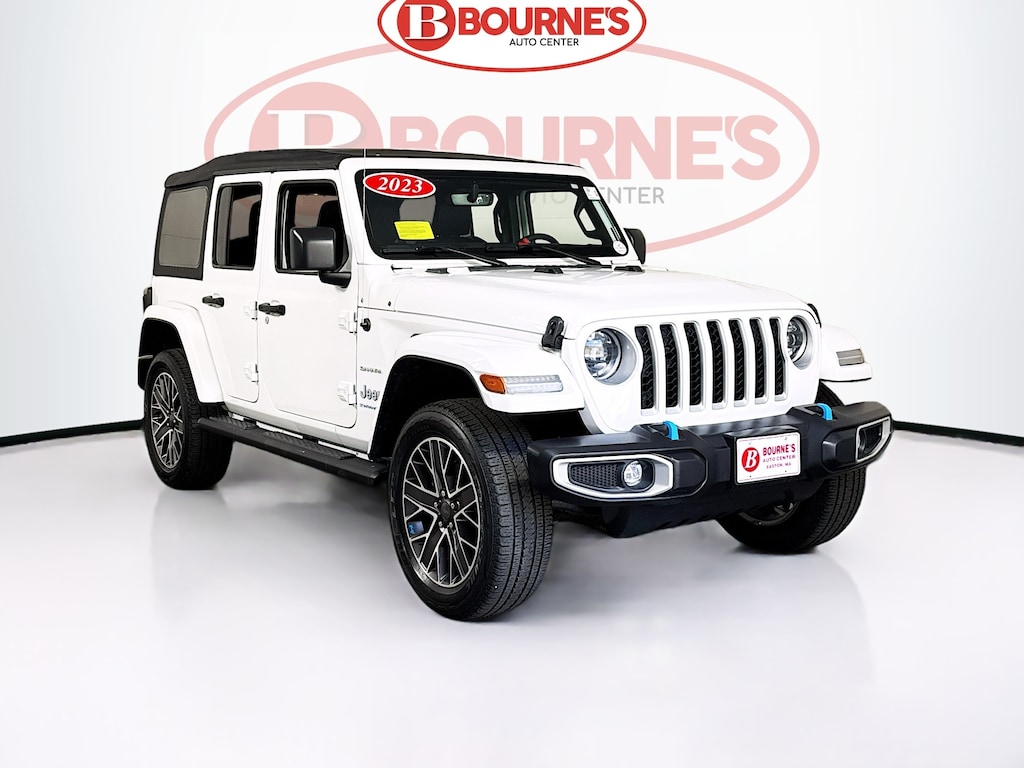 Used 2023 Jeep Wrangler 4xe Sahara 4x4 w/Navigation,Leather,Alpine Audio SUV