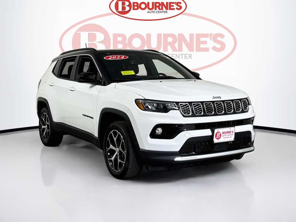 Used 2024 Jeep Compass Limited 4x4 w/Heated Leather & Wheel,Pano Sunroof SUV