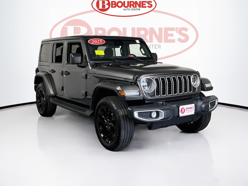 Used 2025 Jeep Wrangler 4xe Sahara 4x4 w/Heated Leather & Steering Wheel SUV