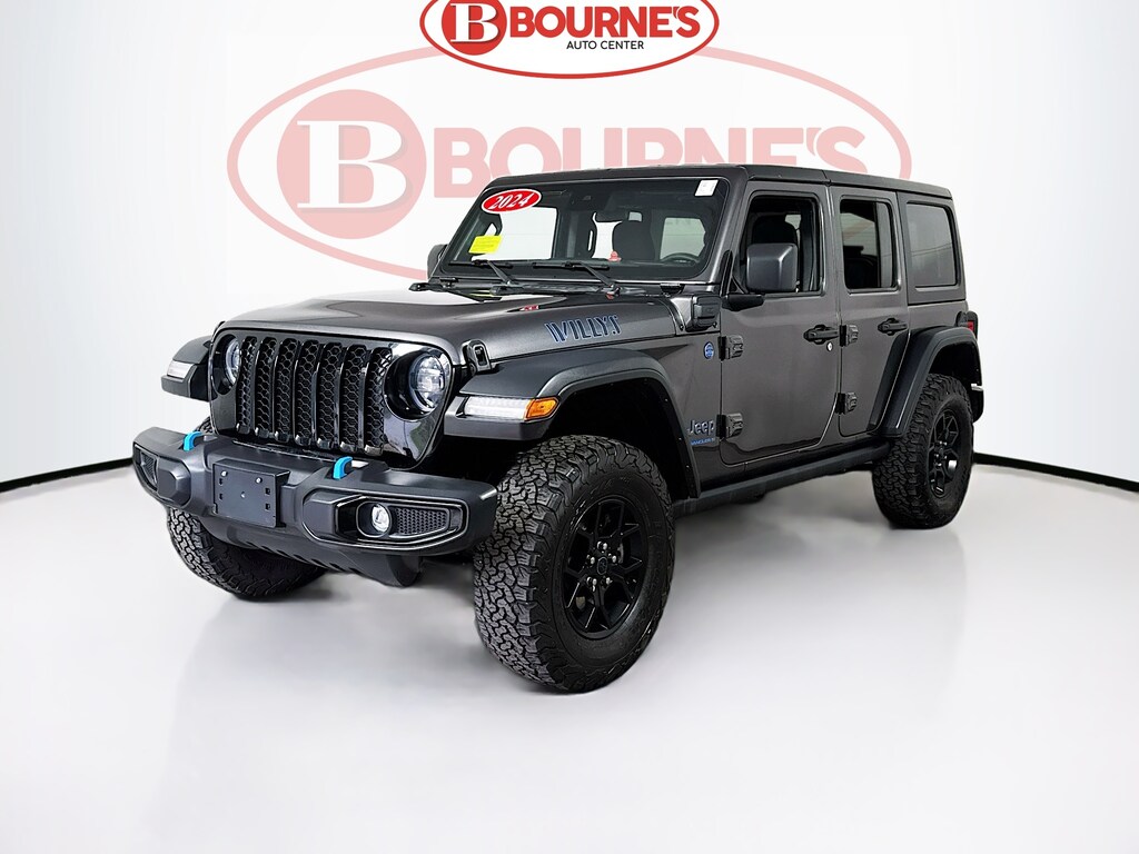 Used 2024 Jeep Wrangler 4xe Willys 4x4 w/Android Auto & Apple Carplay SUV