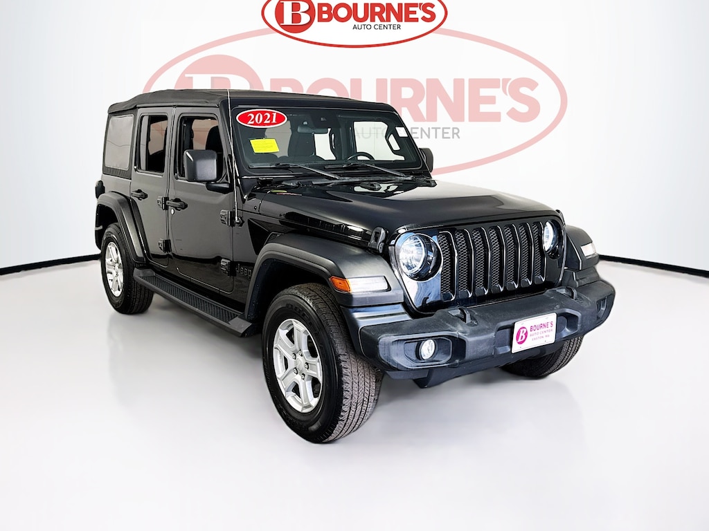 Used 2021 Jeep Wrangler Unlimited Sport S 4x4 w/Tech,Conv,Cold,Advanced Safety Pkgs. SUV