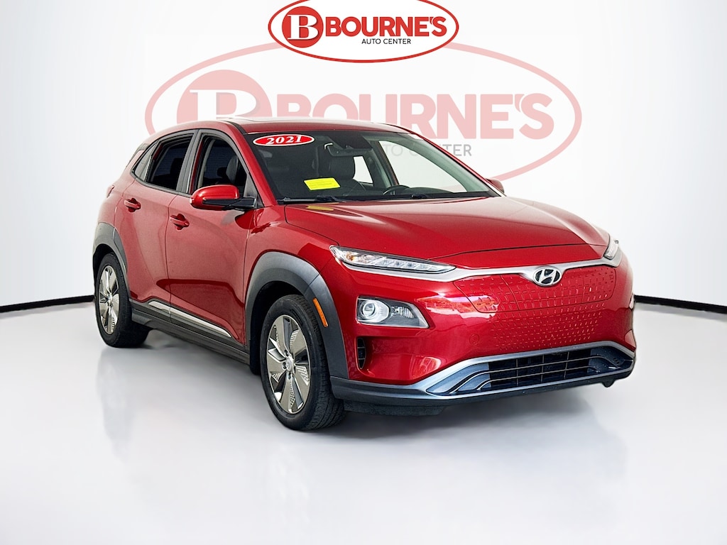 Used 2021 Hyundai Kona Electric Limited w/Heated Leather,Android & Apple Carplay SUV