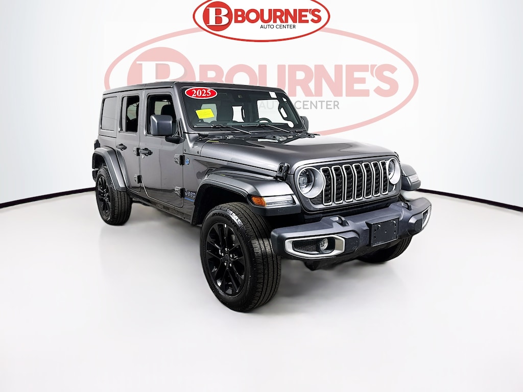 Used 2025 Jeep Wrangler 4xe Sahara 4x4 w/Active Safety Group,Heated Seats&Wheel SUV