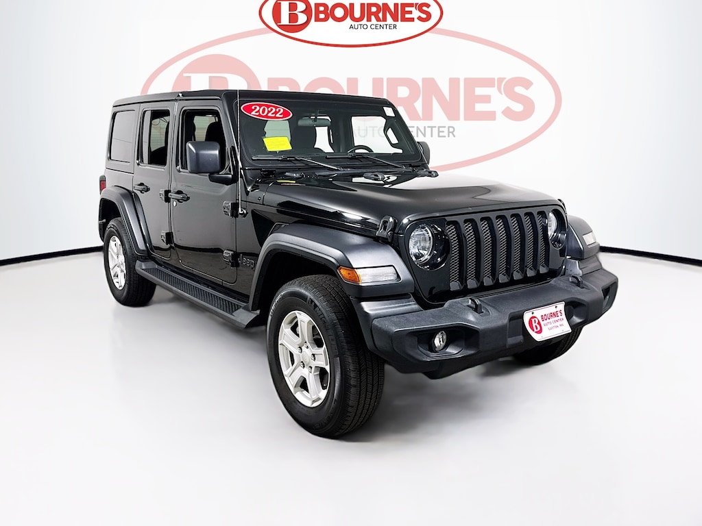 Used 2022 Jeep Wrangler Unlimited Sport S 4x4 w/Flip Top,Android&Apple Carplay SUV