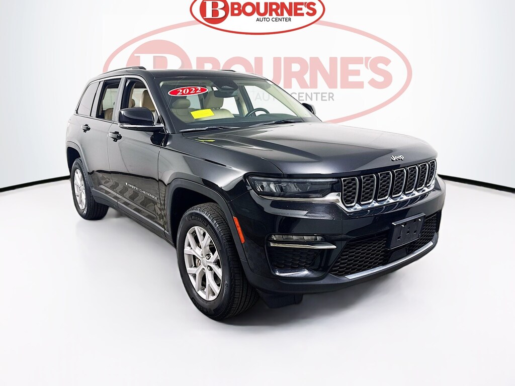 Used 2022 Jeep Grand Cherokee Limited 4x4 w/Navigation,Leather, Pano Sunroof SUV