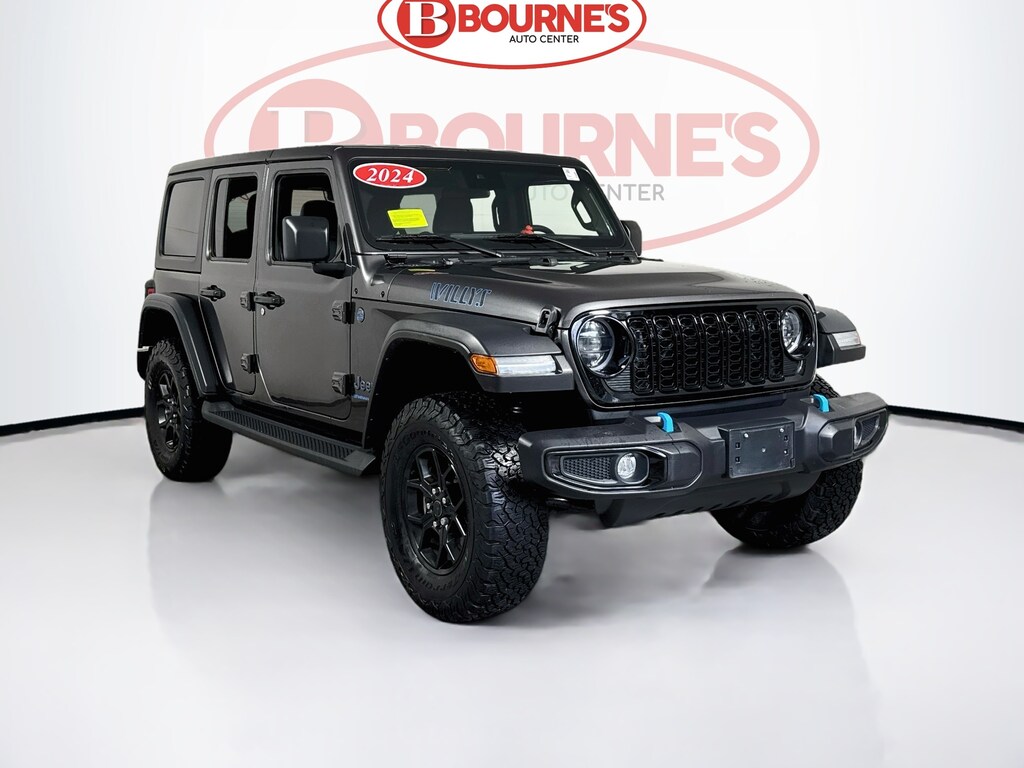 Used 2024 Jeep Wrangler 4xe Willys 4x4 w/Android Auto & Apple Carplay SUV