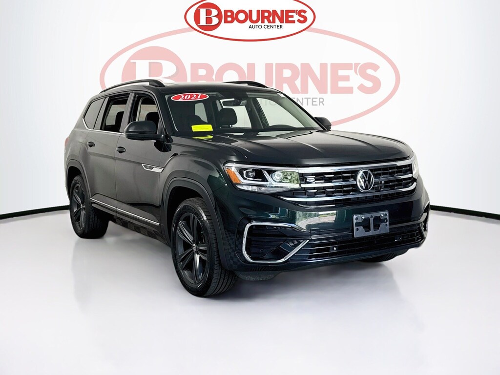 Used 2021 Volkswagen Atlas V6 SE R-Line 4MOTION w/Heated Leather,Pano Roof,Android & Apple Carplay SUV