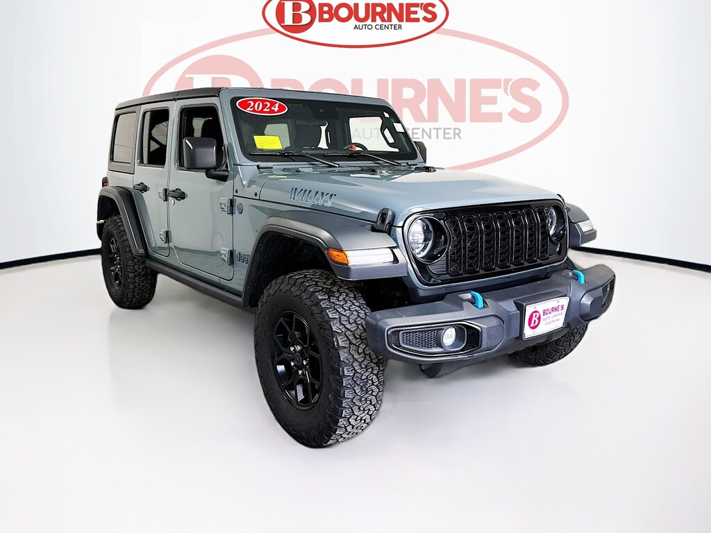 Used 2024 Jeep Wrangler 4xe Willys 4x4 w/Android Auto & Apple Carplay SUV