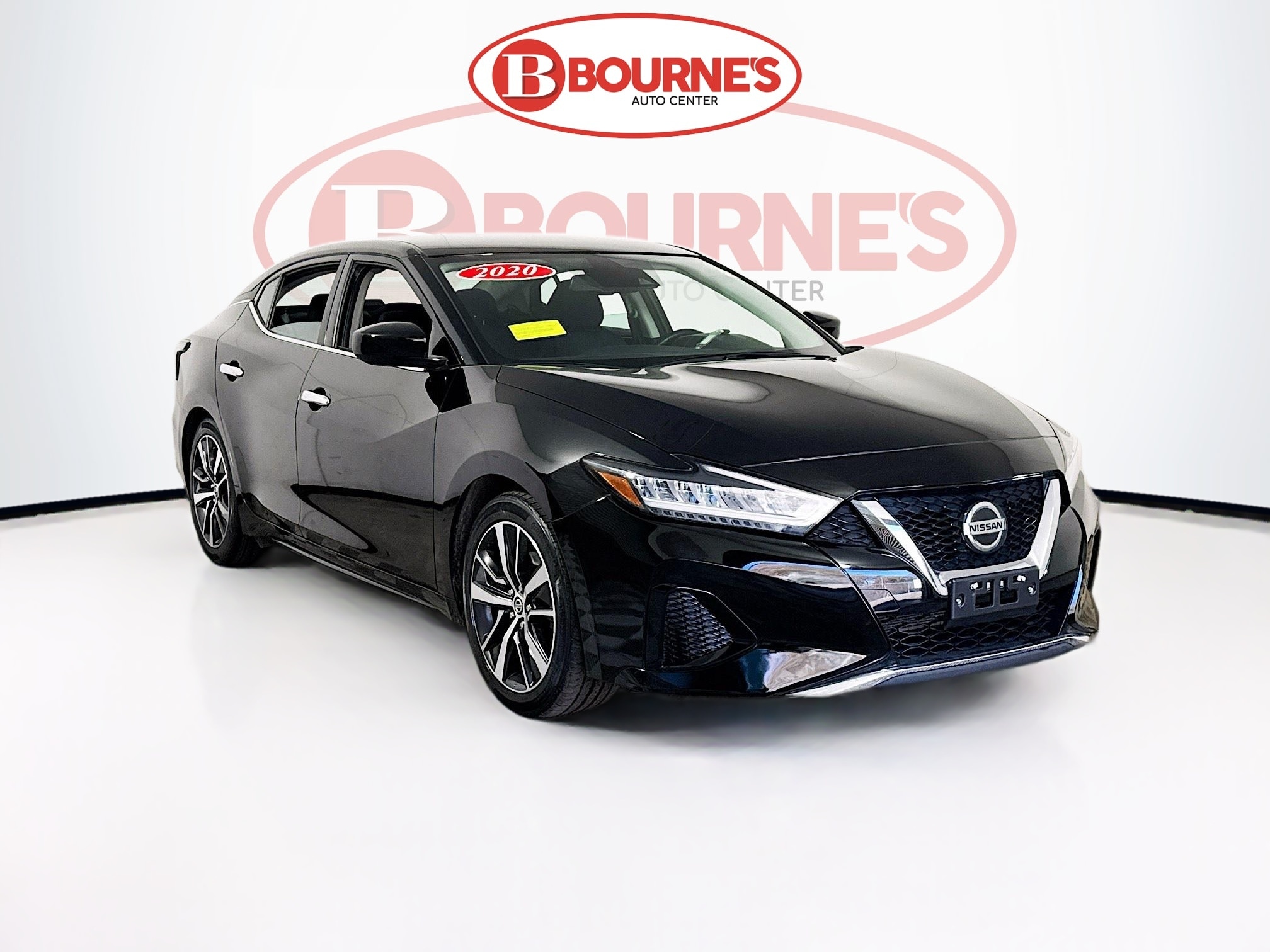 Super Black 2020 Nissan Maxima S FWD Sedan Front-Wheel Drive Automatic