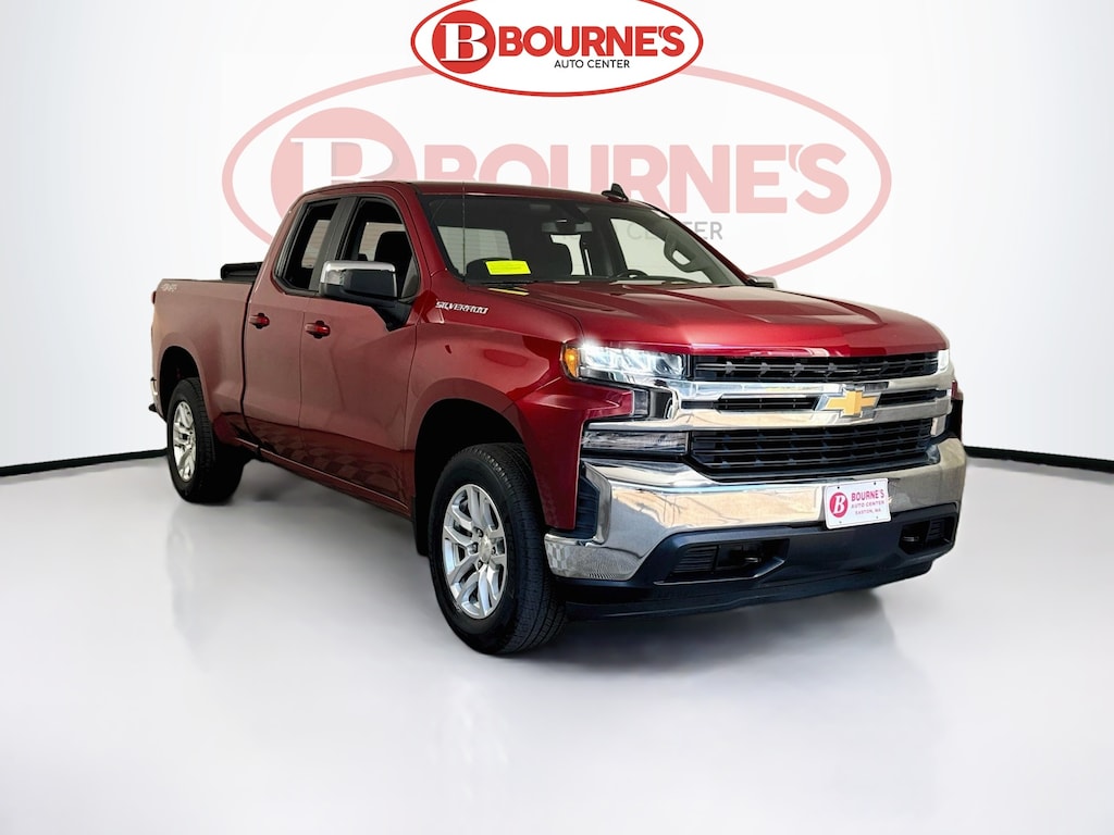 Used 2019 Chevrolet Silverado 1500 Double Cab LT 4WD w/5.3L V8,Heated Seats,Android Auto Truck Double Cab