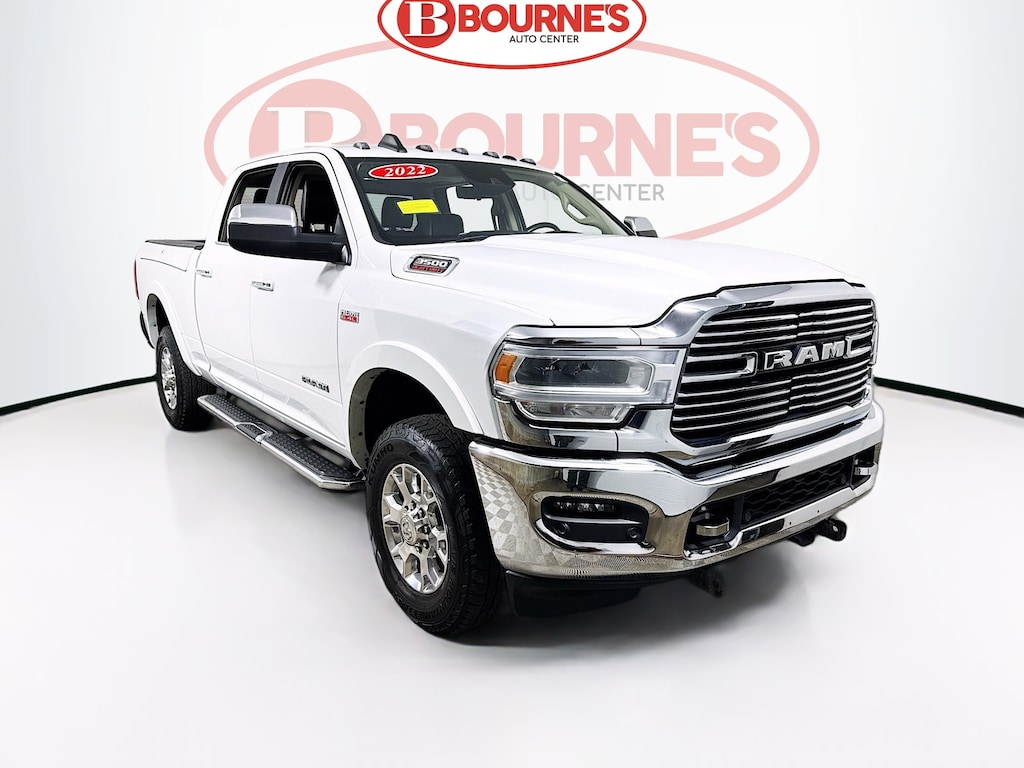 Used 2022 Ram 3500 Crew Cab Laramie Level D 4WD w/Nav,Leather,Sunroof,Ram Box,Snow Chief Pkg Truck Crew Cab