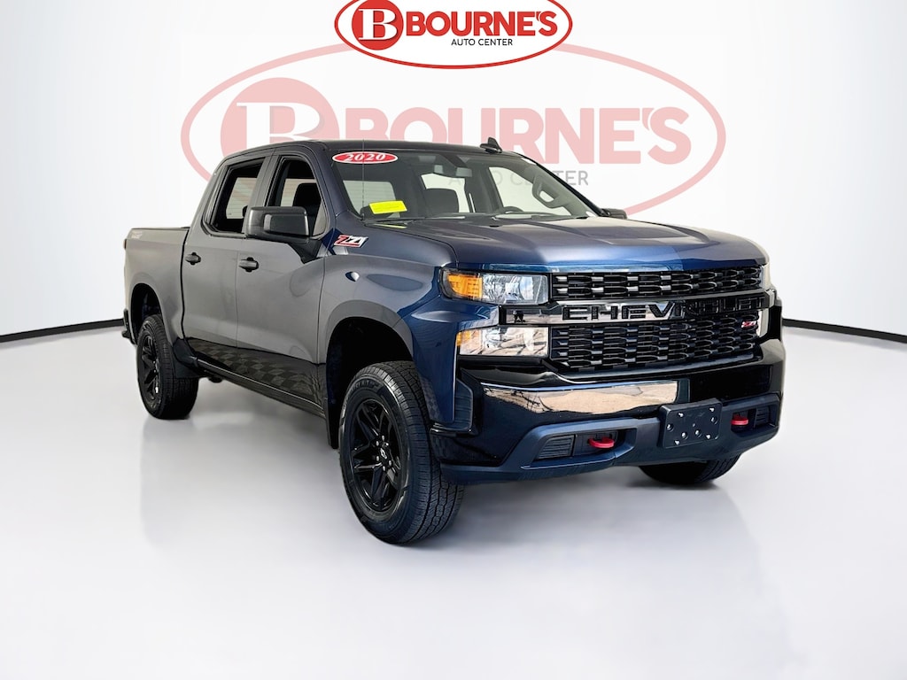 Used 2020 Chevrolet Silverado 1500 Crew Cab Custom Trail Boss 4WD w/Remote Start,Android&Apple Carplay Truck Crew Cab