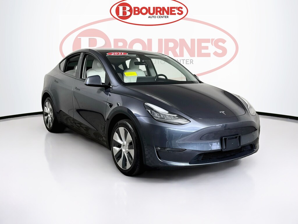 Used 2021 Tesla Model Y Long Range AWD w/AutoPilot,Navigation,Leather SUV