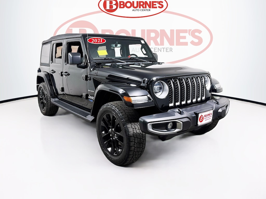 Used 2021 Jeep Wrangler 4xe Sahara 4x4 w/Navigation,Heated Leather SUV