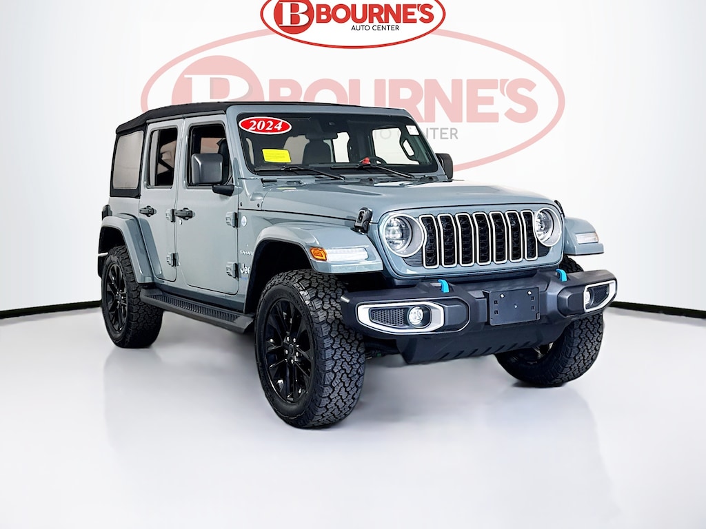 Used 2024 Jeep Wrangler 4xe Sahara 4x4 w/Heated Leather & Steering Wheel SUV