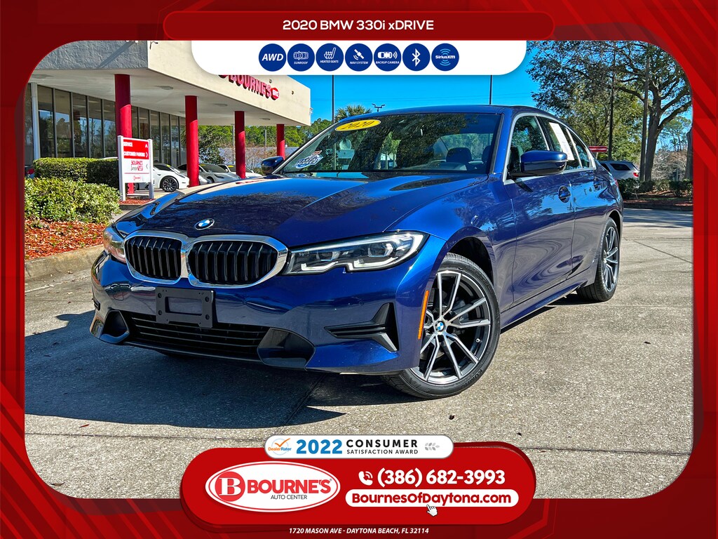 Used 2020 BMW 330i xDrive w/Leather, Navigation, Sunroof, Backup Came Sedan