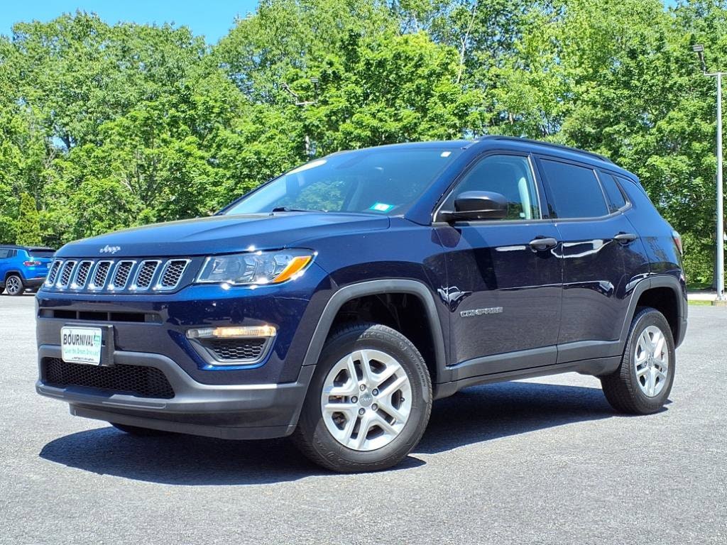 Used 2018 Jeep Compass Sport with VIN 3C4NJDAB8JT163283 for sale in Portsmouth, NH