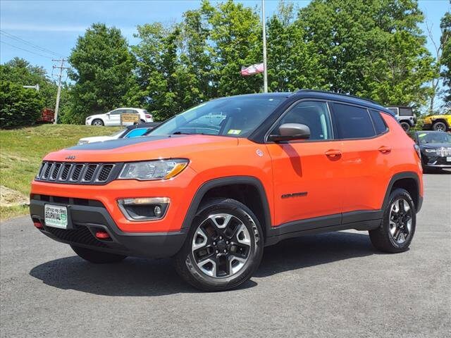 Certified 2018 Jeep Compass Trailhawk with VIN 3C4NJDDBXJT144598 for sale in Portsmouth, NH