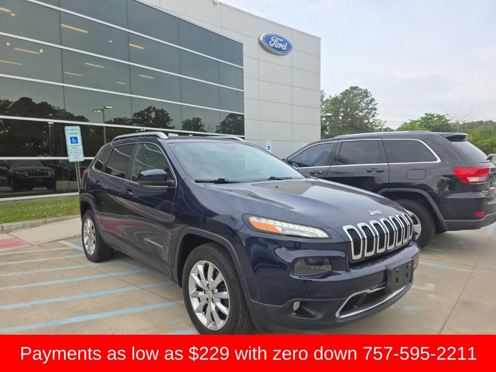 Used 2015 Jeep Cherokee Limited with VIN 1C4PJMDB4FW551892 for sale in Newport News, VA