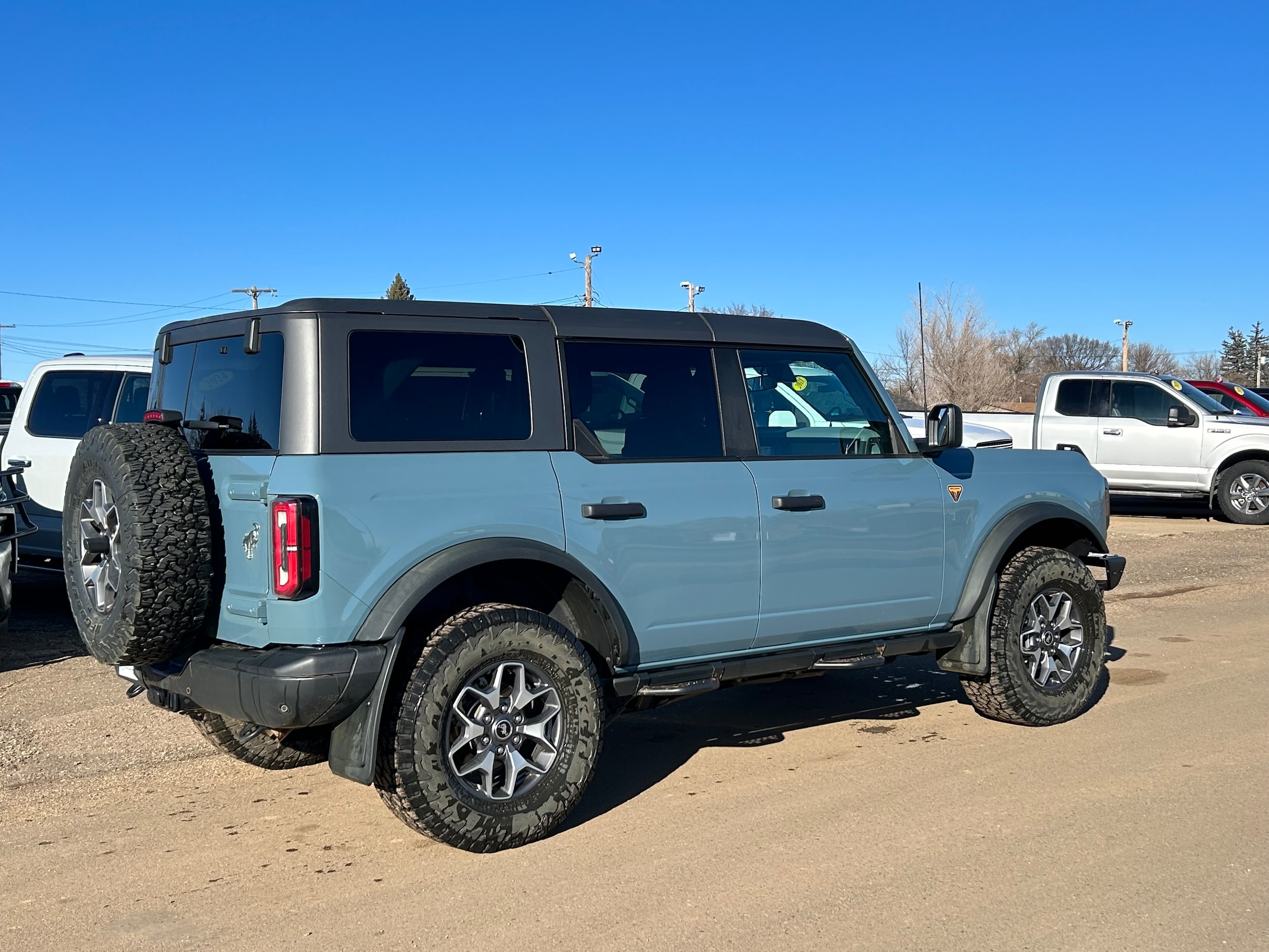 Used 2023 Ford Bronco 4-Door Badlands with VIN 1FMEE5DP6PLB70136 for sale in Bowman, ND