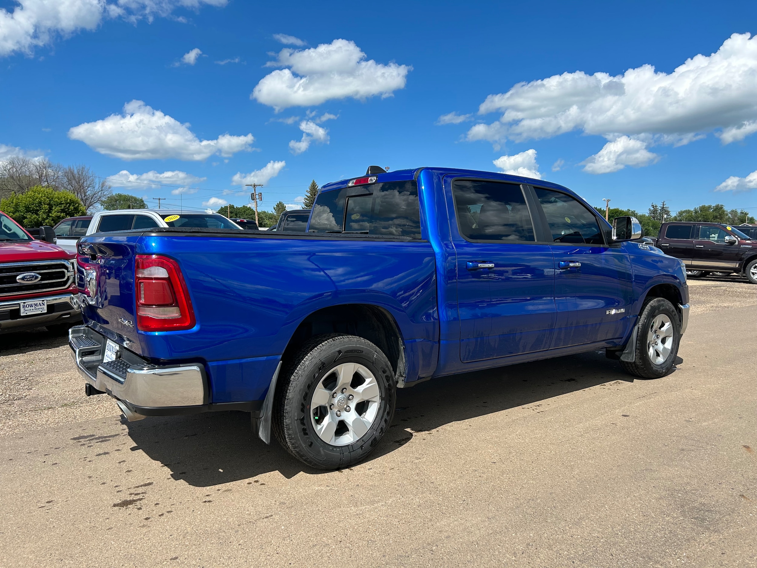 Used 2019 RAM Ram 1500 Big Horn with VIN 1C6SRFFT7KN518025 for sale in Bowman, ND