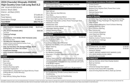 2024 Chevrolet Silverado 3500 HD High Country DRW Truck