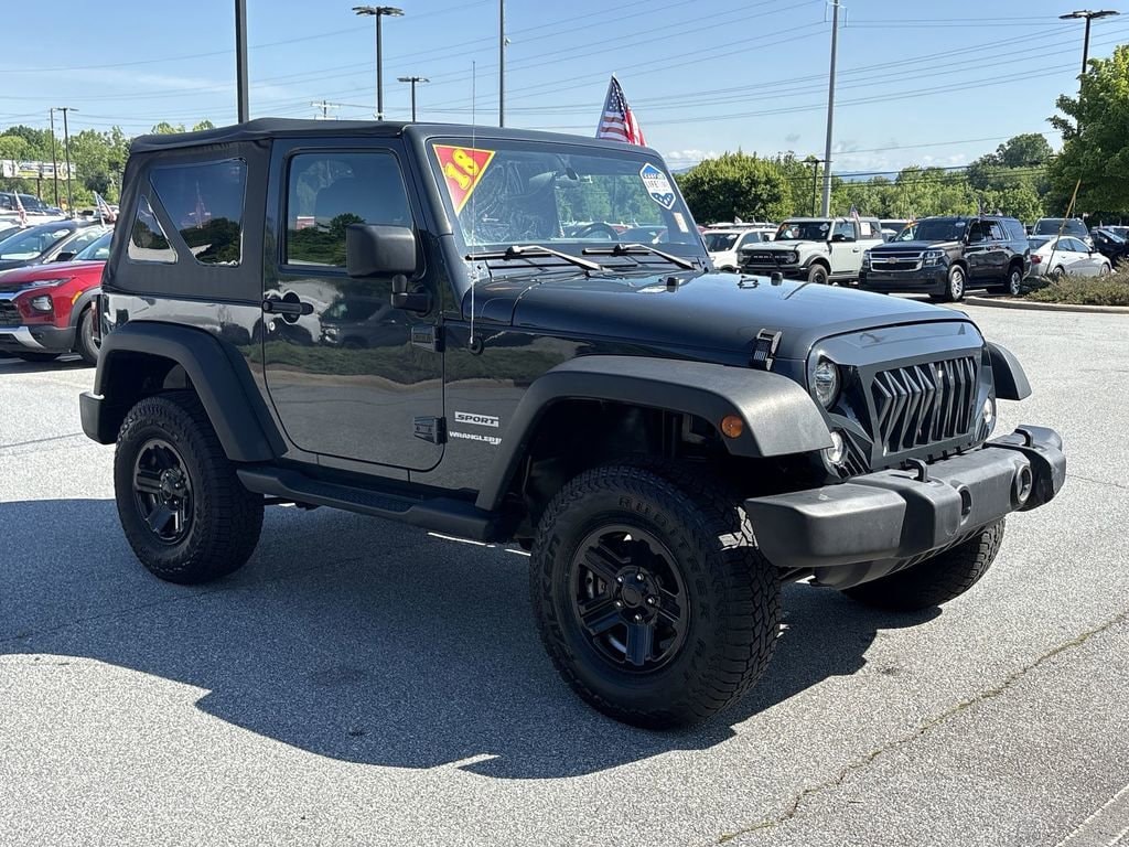 Used 2018 Jeep Wrangler Sport with VIN 1C4AJWAG2JL914511 for sale in Hendersonville, NC