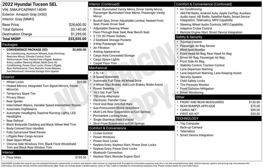 Used 2022 Hyundai Tucson SEL SUV