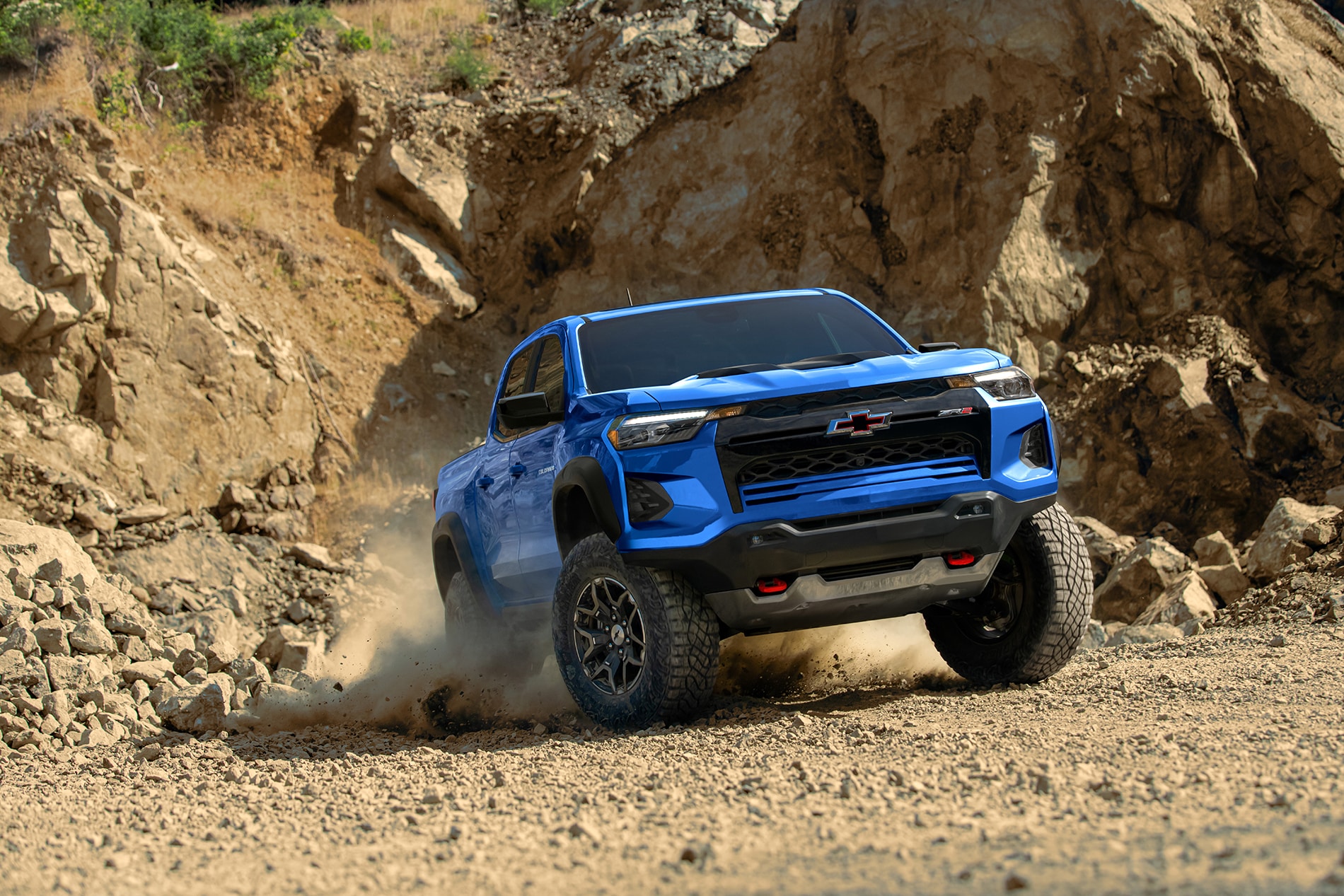 Chevrolet truck on an open road