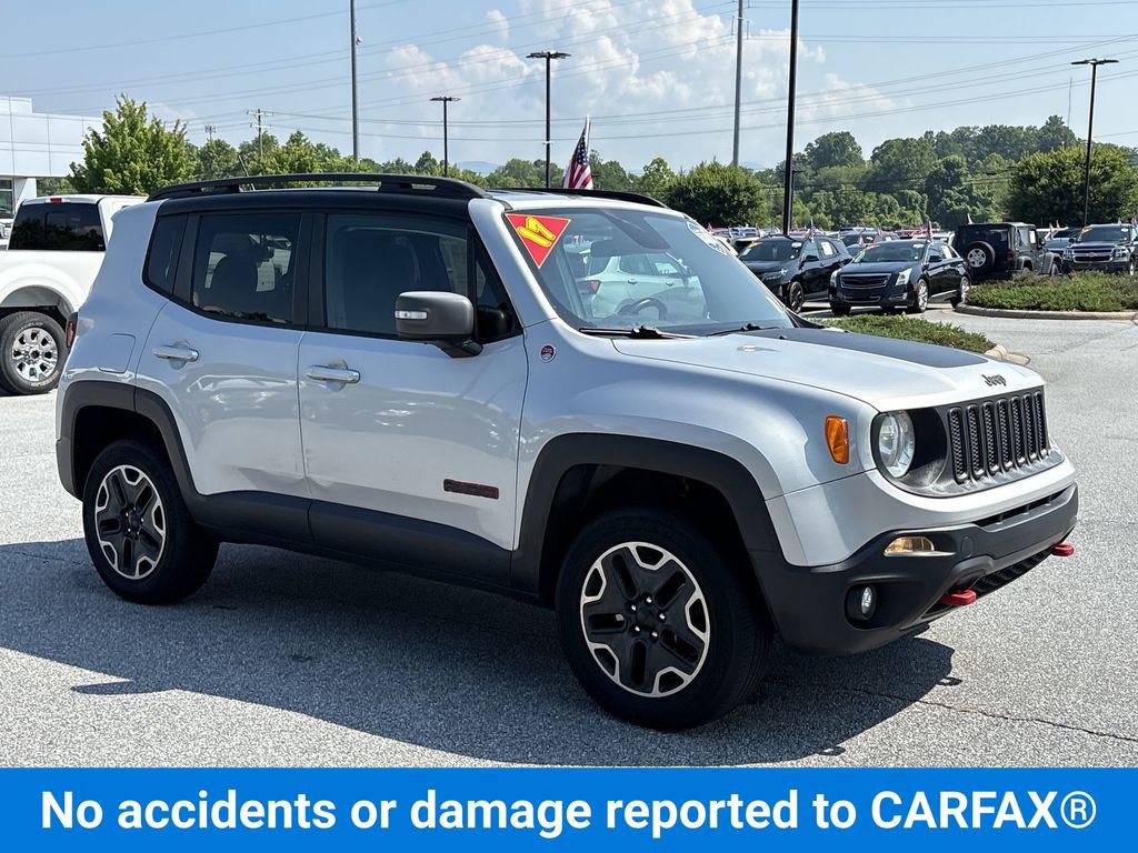 Used 2017 Jeep Renegade Trailhawk with VIN ZACCJBCB6HPE56853 for sale in Hendersonville, NC