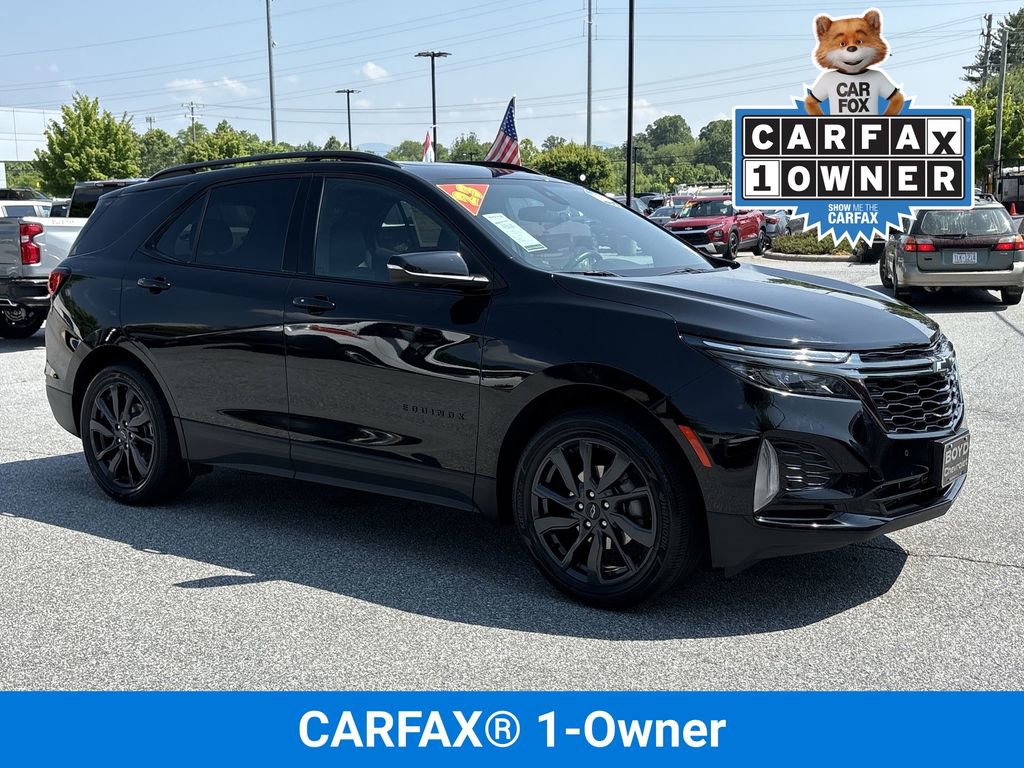 Used 2023 Chevrolet Equinox RS with VIN 3GNAXMEGXPL168472 for sale in Hendersonville, NC