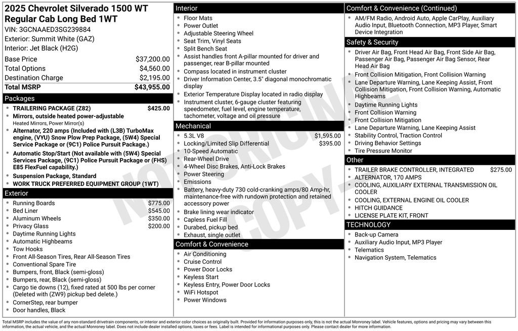 2025 Chevrolet Silverado 1500 Work Truck - Photo 3
