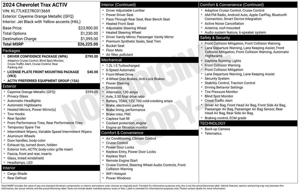 Used 2024 Chevrolet Trax Activ SUV