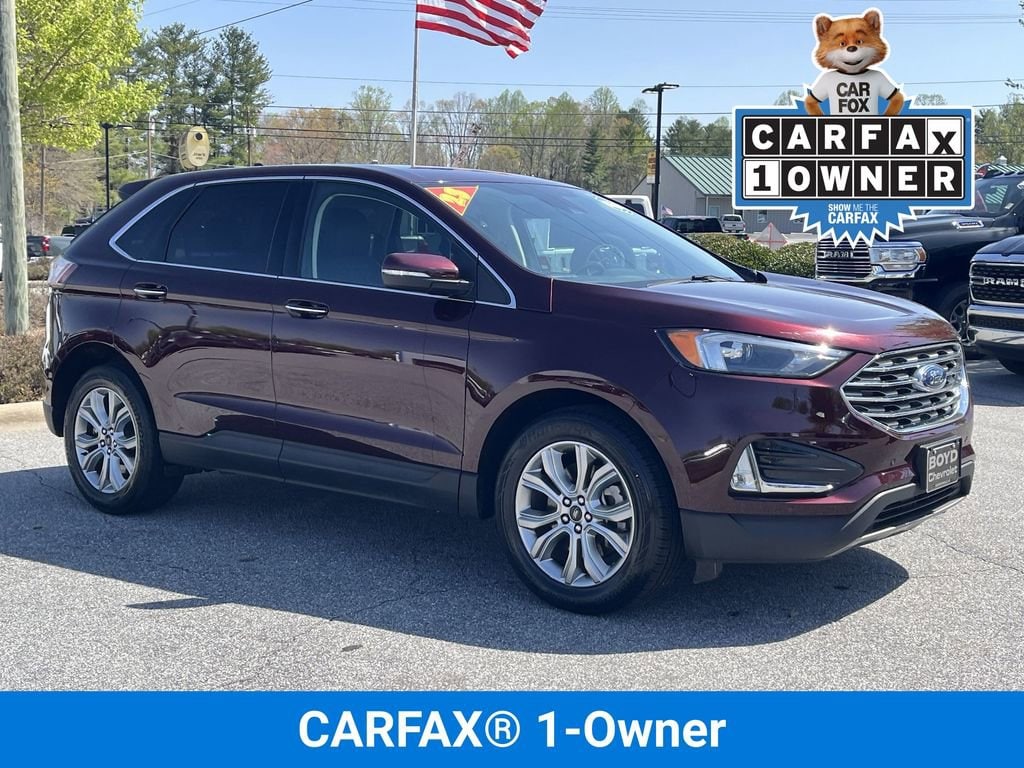 Used 2023 Ford Edge Titanium with VIN 2FMPK4K96PBA46447 for sale in Hendersonville, NC
