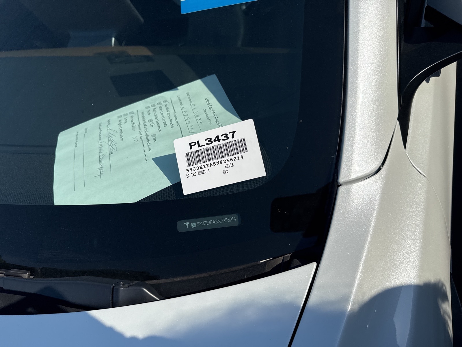Used 2022 Tesla Model 3 Base with VIN 5YJ3E1EA5NF256214 for sale in Long Beach, CA