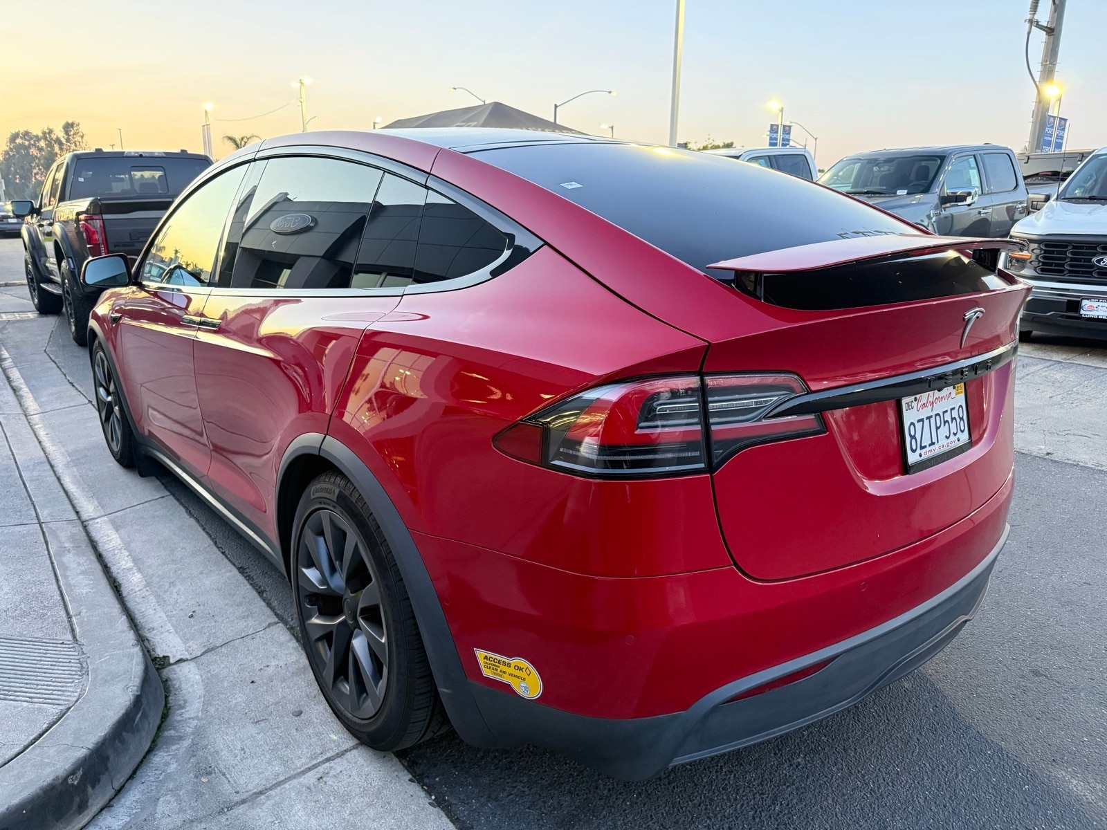 Used 2022 Tesla Model X Long Range with VIN 7SAXCBE50NF329251 for sale in Long Beach, CA