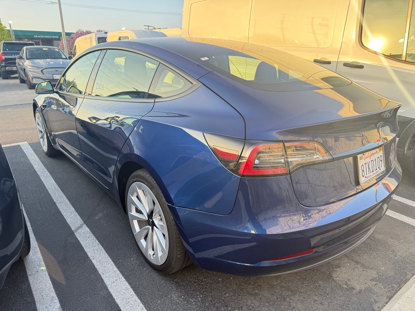 Used 2021 Tesla Model 3 Base with VIN 5YJ3E1EA1MF838423 for sale in Long Beach, CA