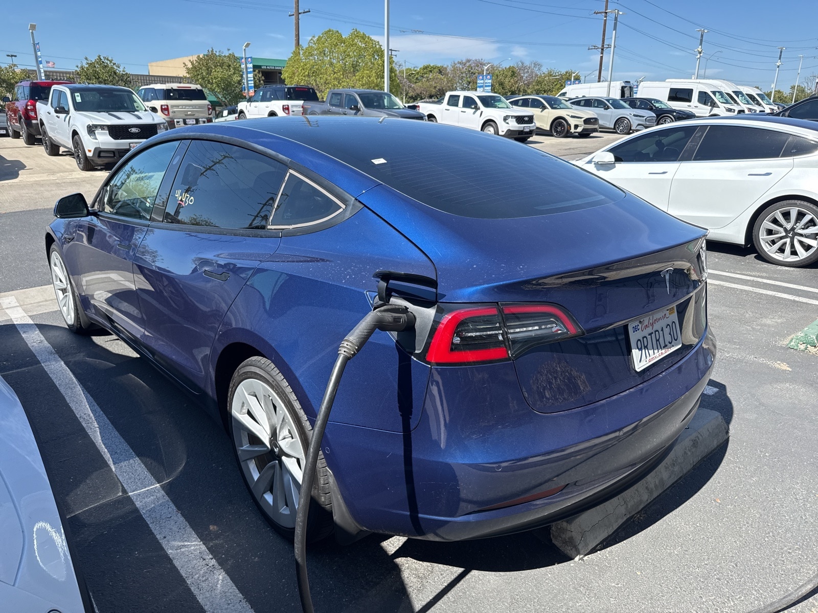 Used 2022 Tesla Model 3 Base with VIN 5YJ3E1EA7NF137595 for sale in Long Beach, CA