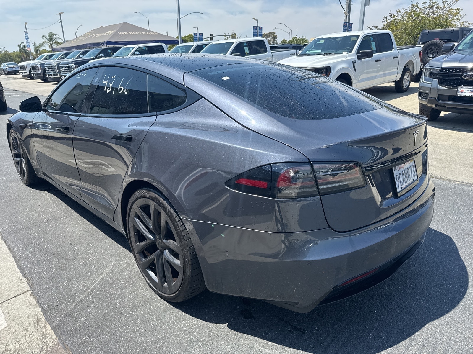 Used 2022 Tesla Model S Plaid with VIN 5YJSA1E60NF483345 for sale in Long Beach, CA