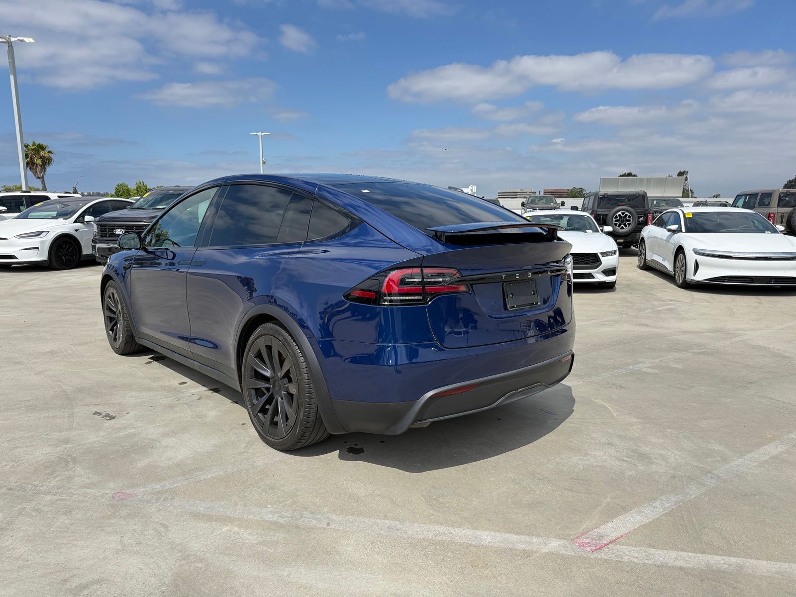 Used 2023 Tesla Model X Long Range with VIN 7SAXCAE54PF402165 for sale in Long Beach, CA