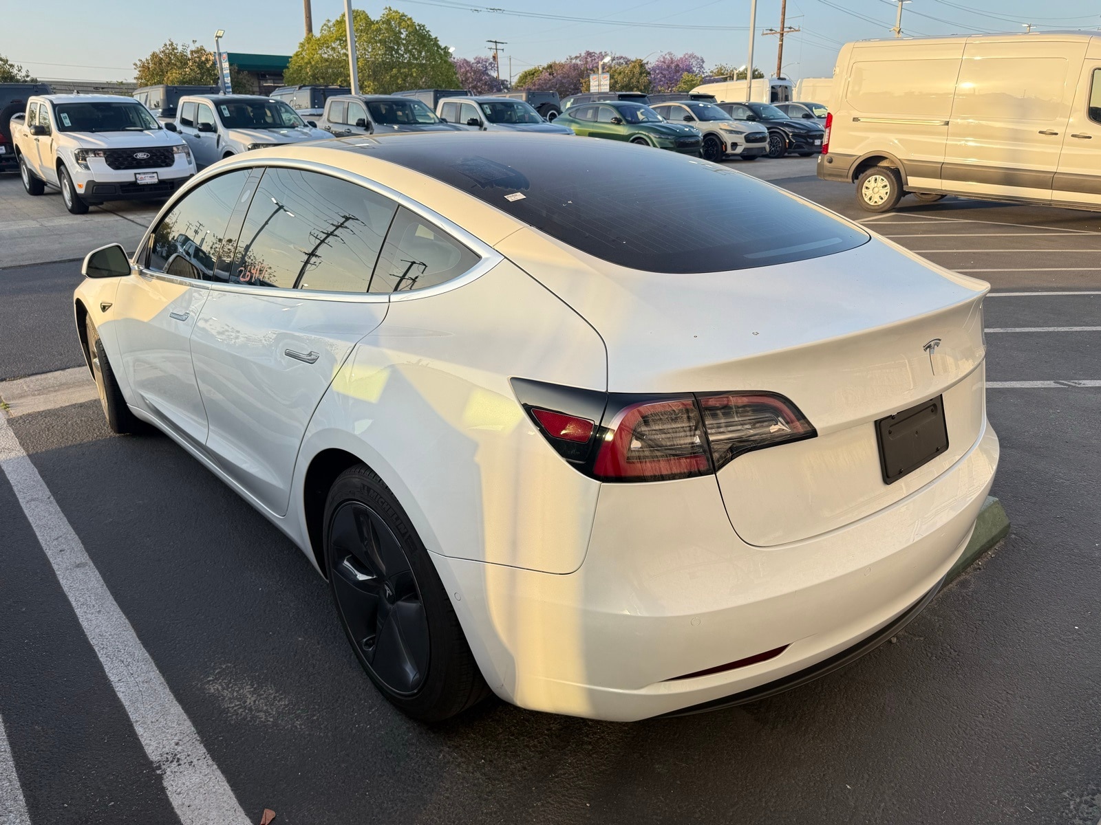 Used 2020 Tesla Model 3 Base with VIN 5YJ3E1EA2LF804179 for sale in Long Beach, CA