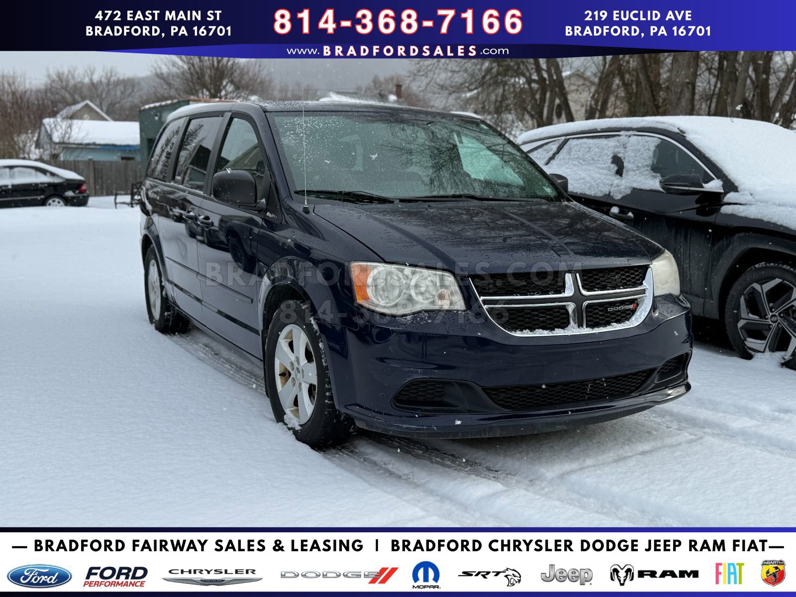 Used 2013 Dodge Grand Caravan SE with VIN 2C4RDGBG1DR599937 for sale in Bradford, PA