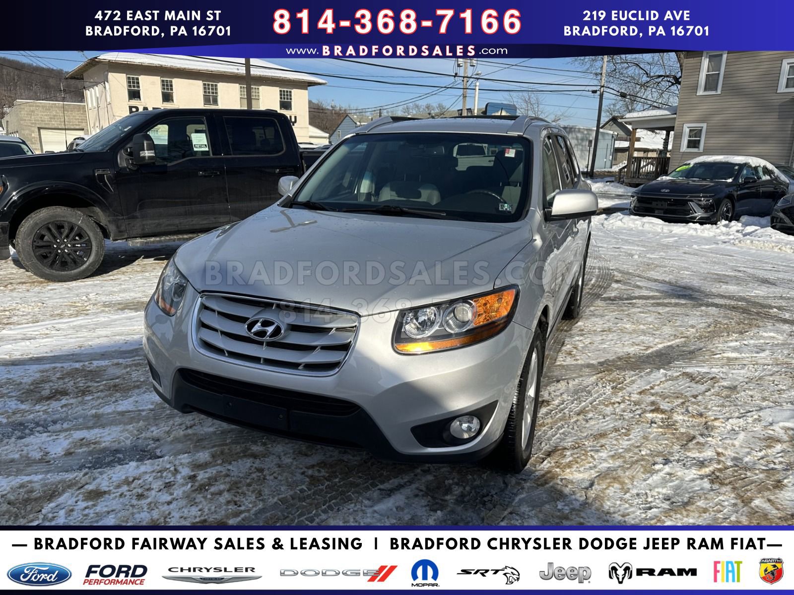 Used 2011 Hyundai Santa Fe SE with VIN 5XYZHDAG5BG059867 for sale in Bradford, PA