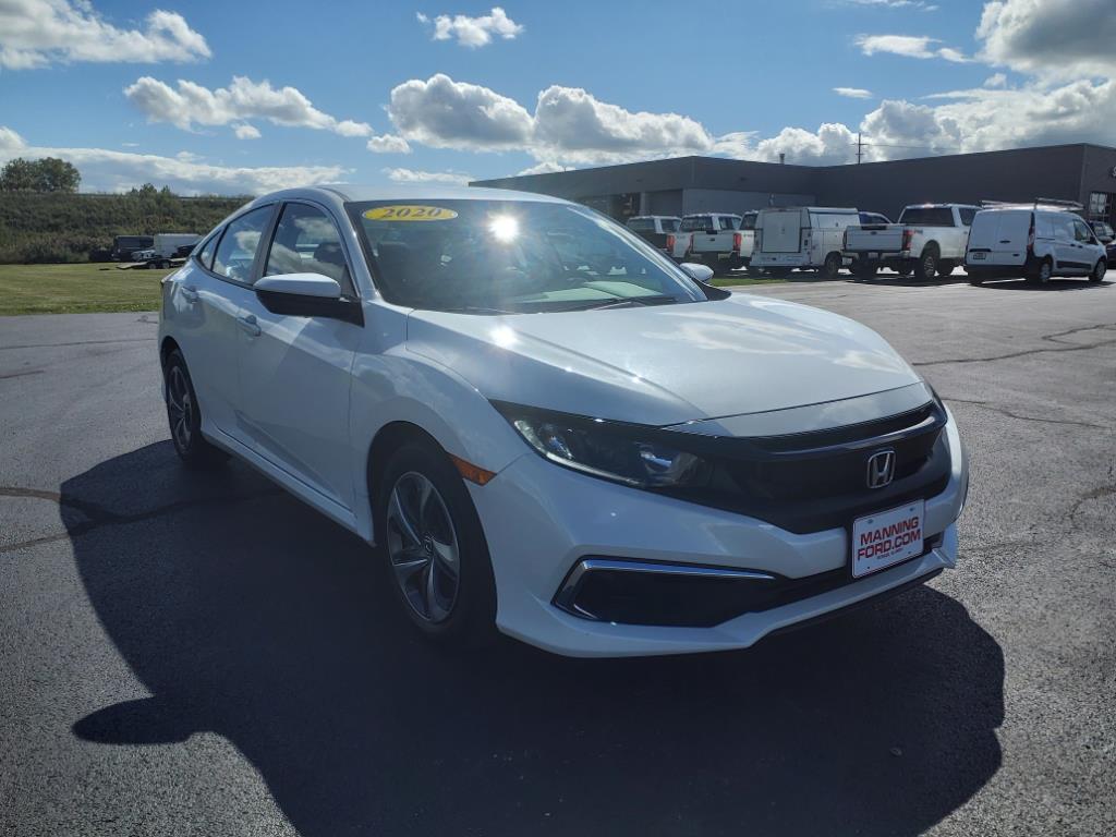 Used 2020 Honda Civic LX with VIN 2HGFC2F63LH551288 for sale in Dekalb, IL